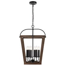 Sigrid 6 Light Iron Pendant
